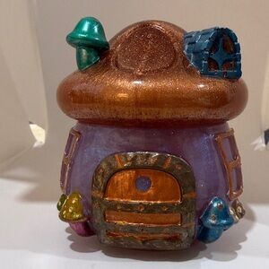 Whimsical Mushroom House Art Decor